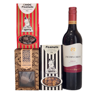 Wine, Premium Boxed Choc and Mini Nuts Gift Box